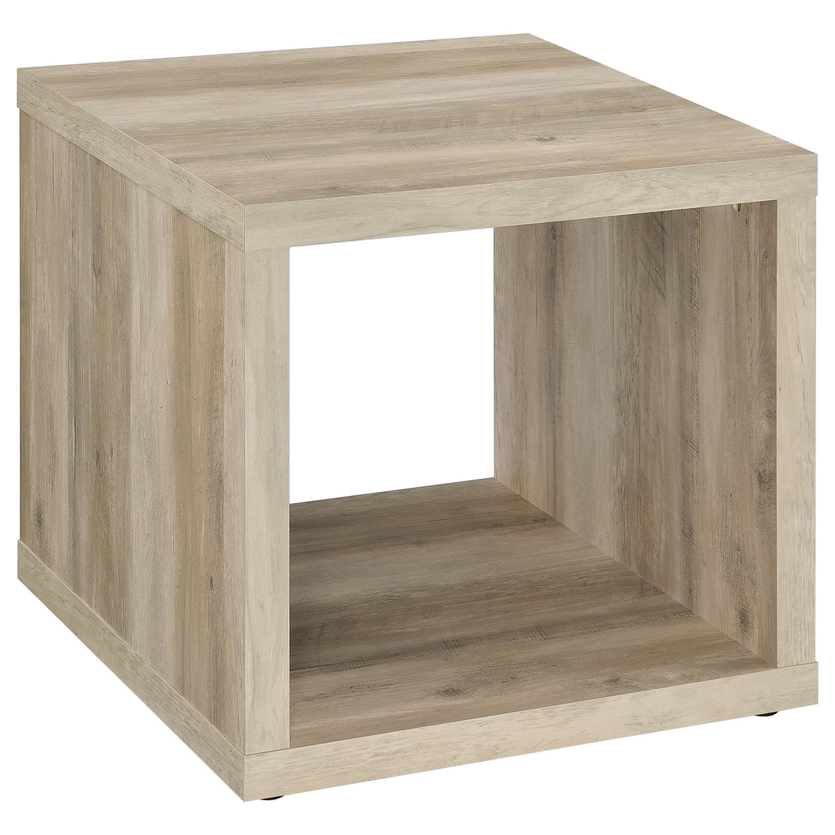 Coaster Home Furnishings Frisco Square Engineered Wood Side End Table Distressed Pine