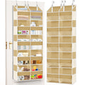 Over the Door Organizer 5 Tiers,Extra Large Behind Door Storage of 10 Compartments,80 lbs Weight Capacity Over the Door Storage,