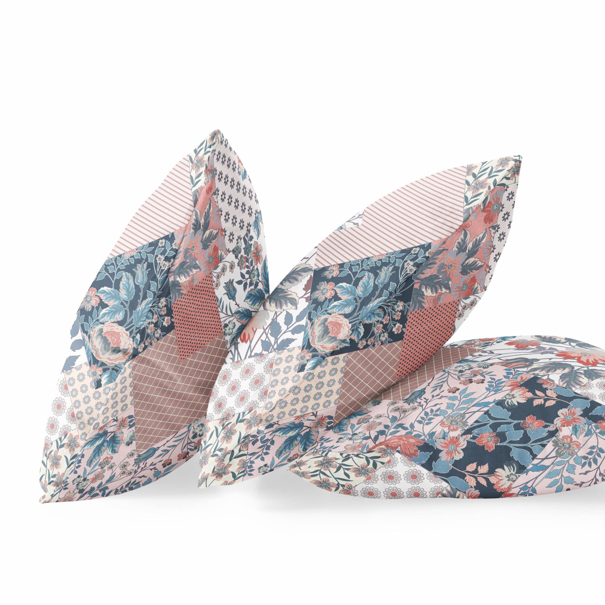 HomeRoots White Pink Floral Zippered Suede Throw Pillow