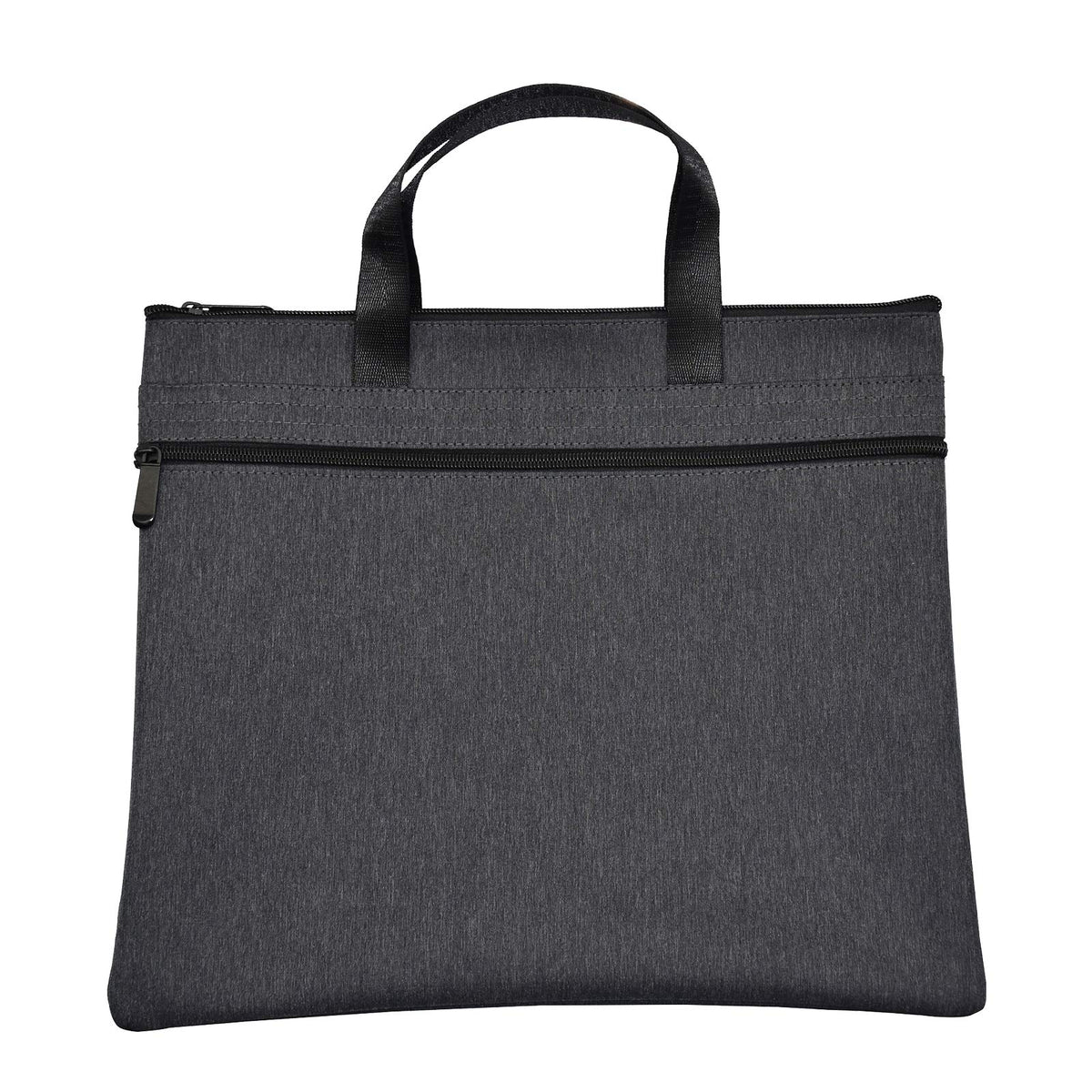 Enyuwlcm Waterproof Zipper Document Bag Handle Meeting Office Organizer Briefcase Black