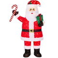 Best Choice Products 8ft Lighted Pop-Up Santa, Large Outdoor Christmas Holiday Decoration w/ 400 LED Lights, Twinkling Candy Can