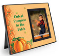 Pumpkin Picture Frame Design by Expressly Yours! | Sweet Fall Photo Frame for Halloween and Pumpkin Patch Photos | Holds 3.5 x 5