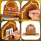 Seeloowy Ramadan Advent Calendar With Led Light Wooden Countdown Calendars Decorations For Home, 30 Days Til Eid 2024, Ramada Gi