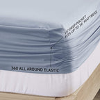 Comfort Spaces Coolmax Moisture Wicking Sheet Set Polyester Blue Full