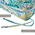 Greendale Home Fashions 2-Piece Outdoor Deep Seat Cushion Set, Paisley