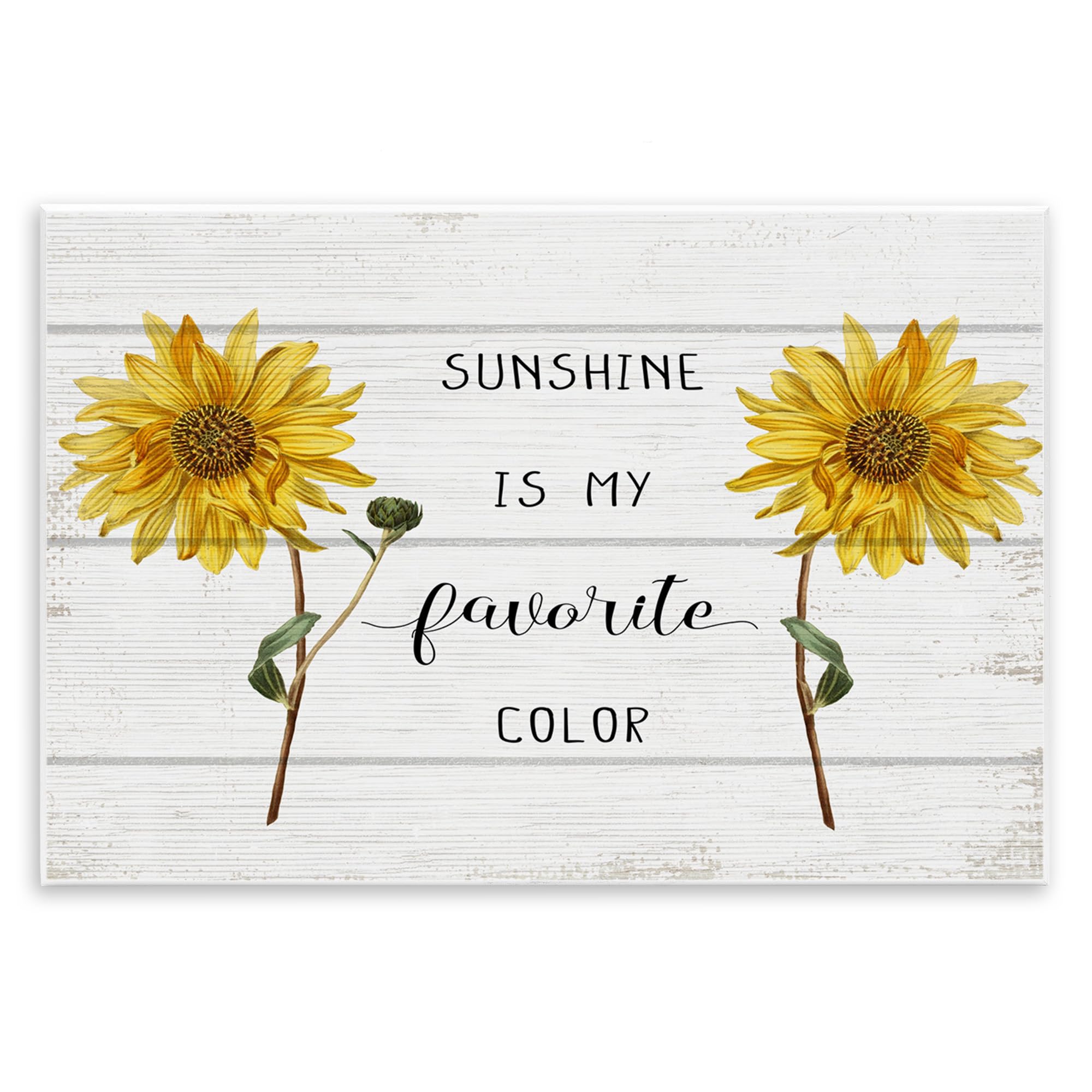 Stupell Industries Sunshine is My Favorite Color with Sunflower Accents