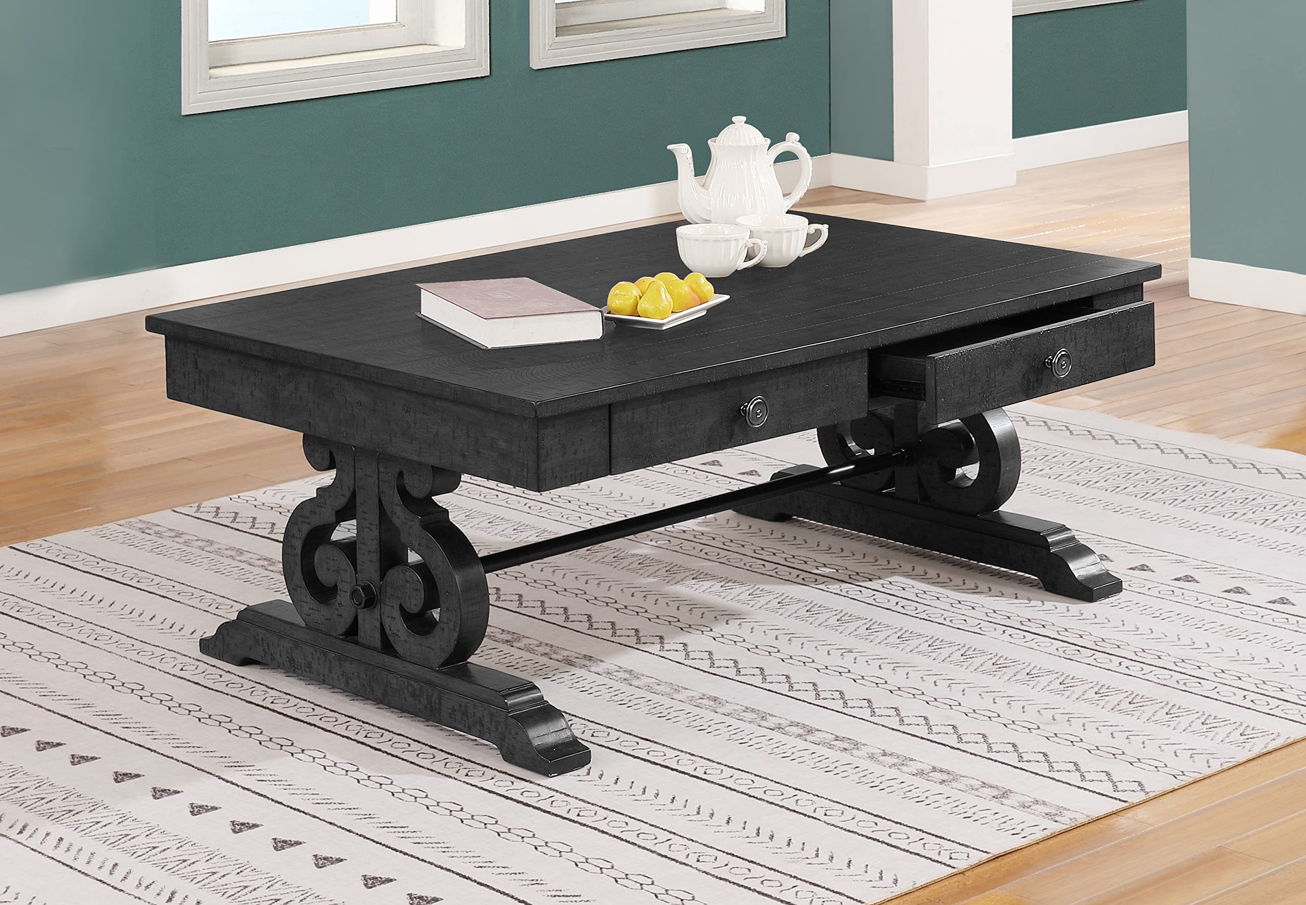 Best Quality Furniture Coffee Table Set, Dark Gray