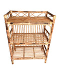Swadeshi Bamboo EcoFriendly Handmade Bamboo Cane Rattan Rack 3 Shelves For Home Decor