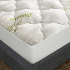 Air Mattress Cover Queen Size Thick Mattress Cooling Pad, Viscose Made From Bamboo Quilted Mattress Topper, Noiseless Extra Plus