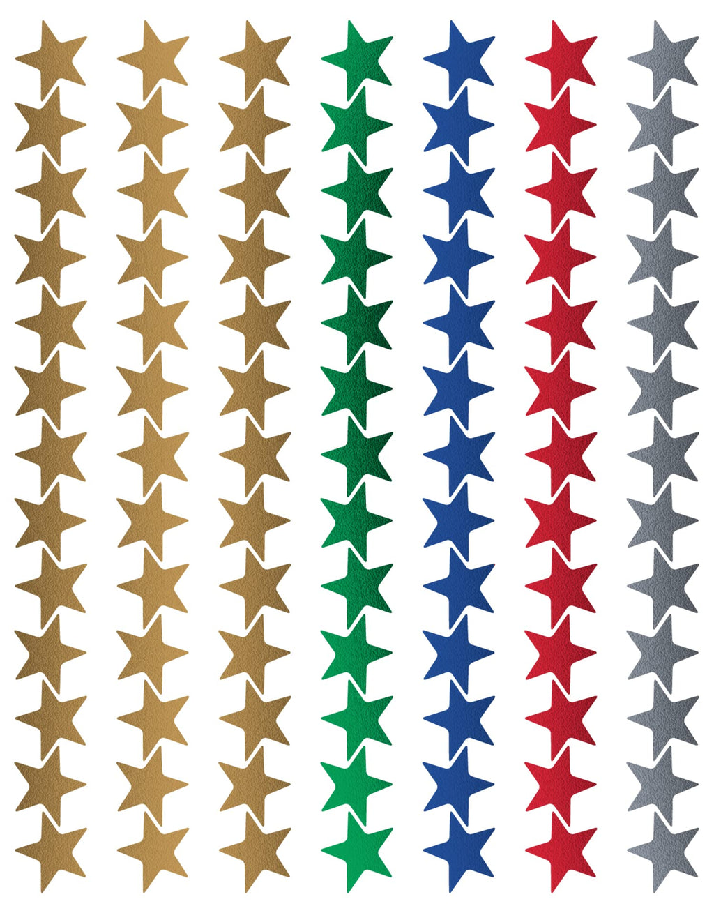 Teacher Created Resources Assorted Stars Foil Stickers, Multi Color (1275)