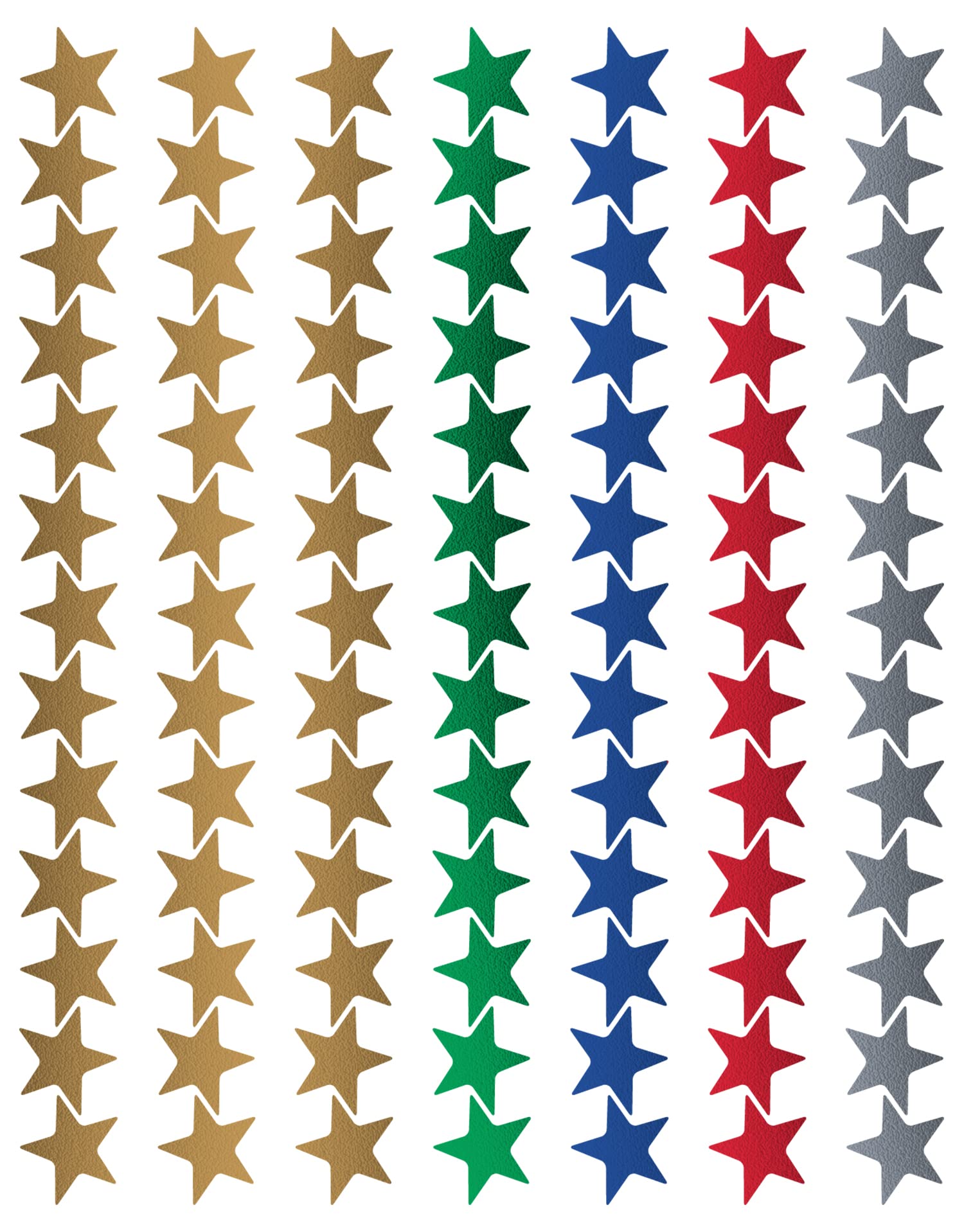 Teacher Created Resources Assorted Stars Foil Stickers, Multi Color (1275)