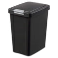 Sterilite 10439004 7.5 Gallon Black Plastic TouchTop Wastebasket4
