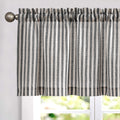 jinchan Linen Stripe Curtain Valance for Windows 16 Inch Blackout for Kitchen Living Room Bathroom Rustic Cottage Farmhouse Wind