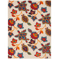 Nourison Aloha Indoor/Outdoor Modern Multicolor 3'6' X 5'6' Area Rug, Easy Cleaning, Non Shedding, Bed Room, Living Room, Dini