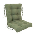 Blazing Needles 18 38-inch Twill Seat/Back Tufted Chair Cushion, 18 x 38, Sage