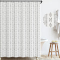 jinchan Black and White Boho Shower Curtain Bohemian Vertical Striped Fabric Shower Curtains for Bathroom with 12 Hooks Waterpro