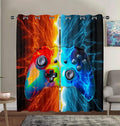Gamer Room Curtains for Bedroom Boys Teens Video Game Gamepad Thermal Window Drapes  Thermal Insulated Room Curtains for Living