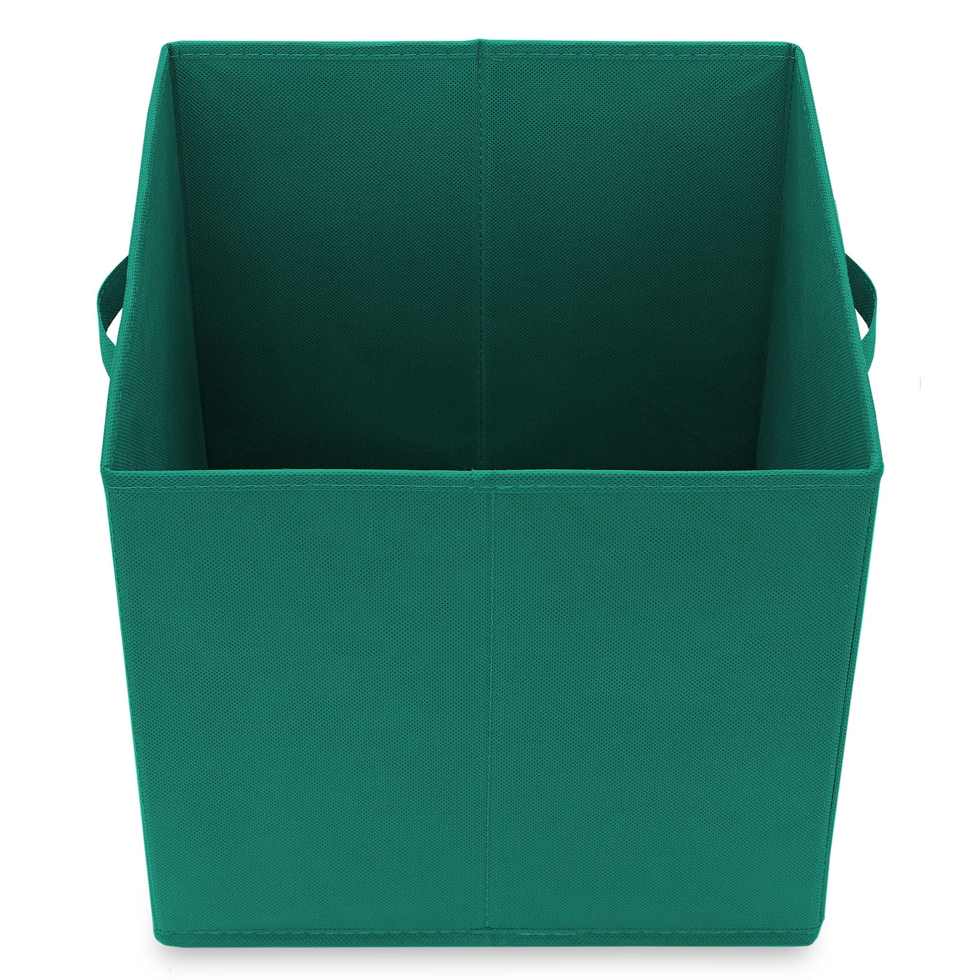 Casafield Set Of 6 Collapsible Fabric Cube Storage Bins, Teal - 13'' Foldable Cloth Baskets For Shelves, Cubby Organizers & More