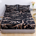 Urlinens Dinosaur Fitted Sheet Queen Size, Wildlife Dinosaur Sheet Set For Kids Boys Girls Teens Fun Bed Sheet, Jurassic Evoluti