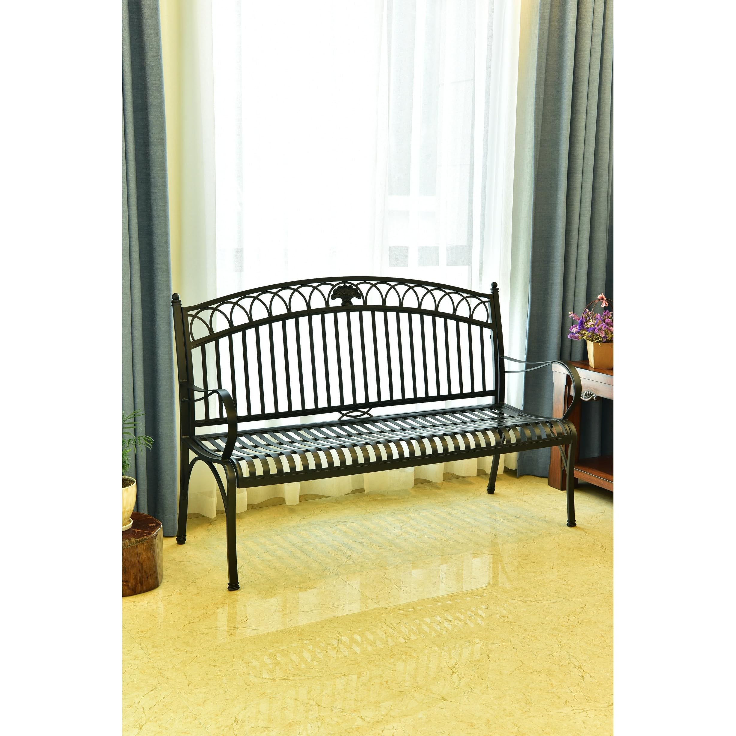 International Caravan Segovia Iron 3-Seater Sofa