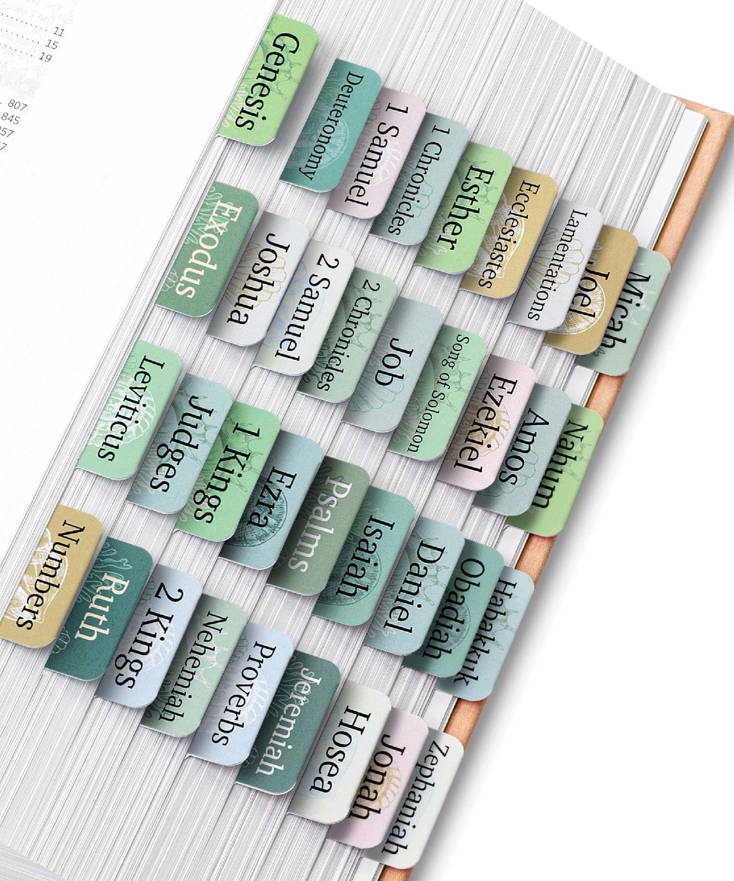 Mr. Pen- Bible Tabs, 75 Tabs, Coastal Meadow, Laminated Bible Tabs For Women And Men, Bible Tabs For Study Bible, Bible Index Ta