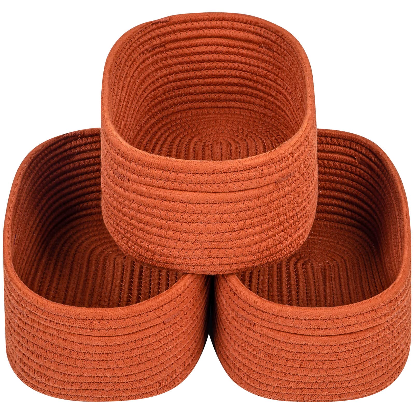 CubesLand Woven Baskets for Storage, Closet Storage Basket Bins for Shelves, Rope Baskets for Organizing, Baby Nursery Toy Organ