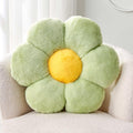Kcvvcr Green Flower Pillow, Cute Decorative Flower Shaped Throw Pillow With Faux Rabbit Fur, 14.9'' Soft Flower Plush Throw Pill