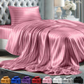 Decolure Satin Bed Sheets - 4 Piece Luxury Silky Full Size Bedding Set - Softer Than Silk, Wrinkle-Free With 15Deep Pocket Fitte