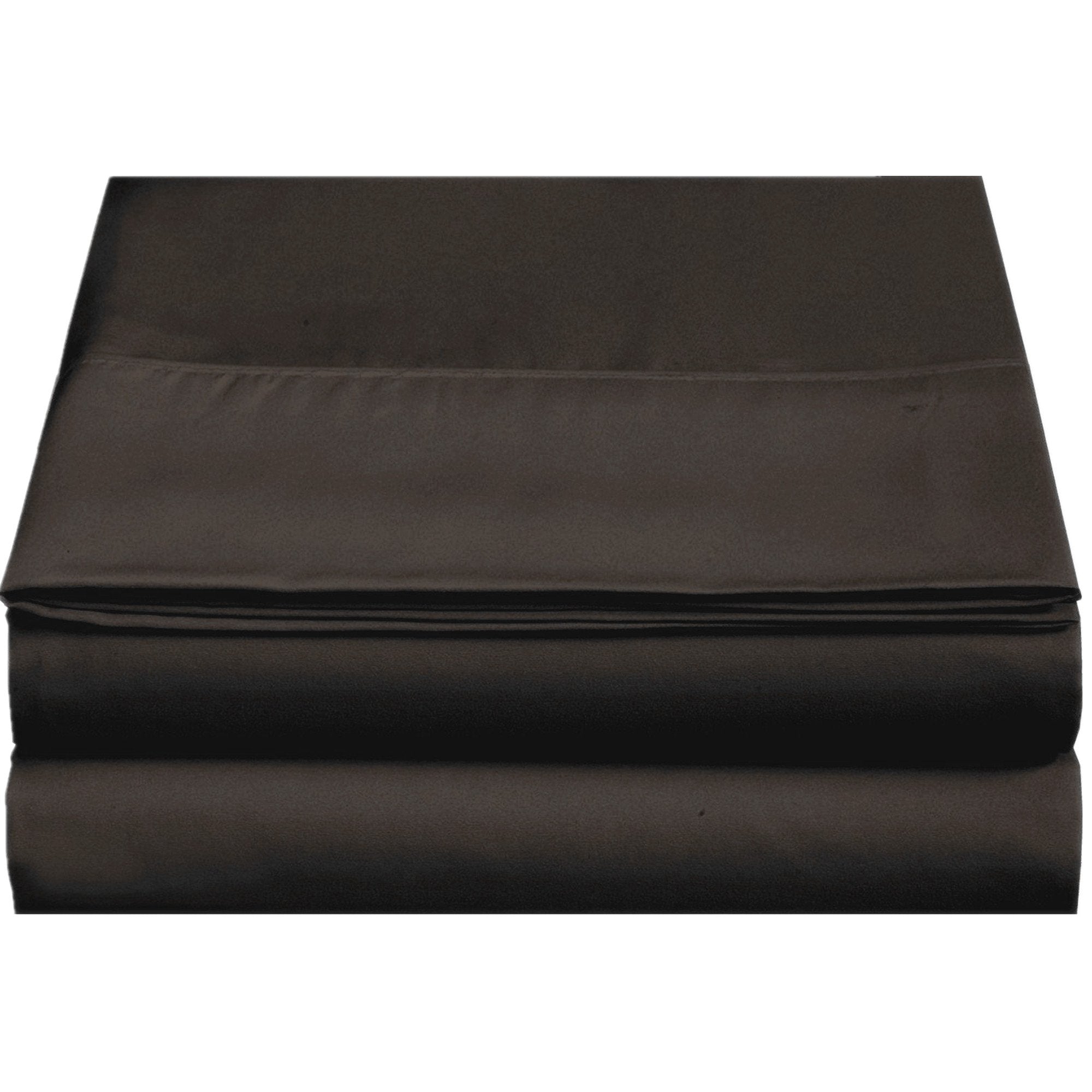 4U'Life Single Flat Bed Sheet, Ultra Soft & Comfortable Double Burshed Micrifiber(Dark Brown,Queen)