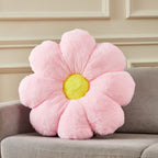 Ailive 21.6In Pink Flower Shaped Throw Pillow Floor Pillow Cushion Cute Preppy Funky Desk Plush Chair Cushion Decorative Throw P
