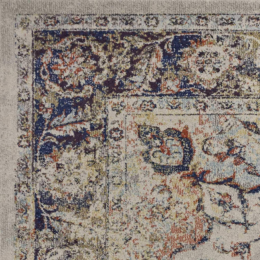 HomeRoots Decor 5'3'X 7'7' Polypropelene Ivory Area Rug