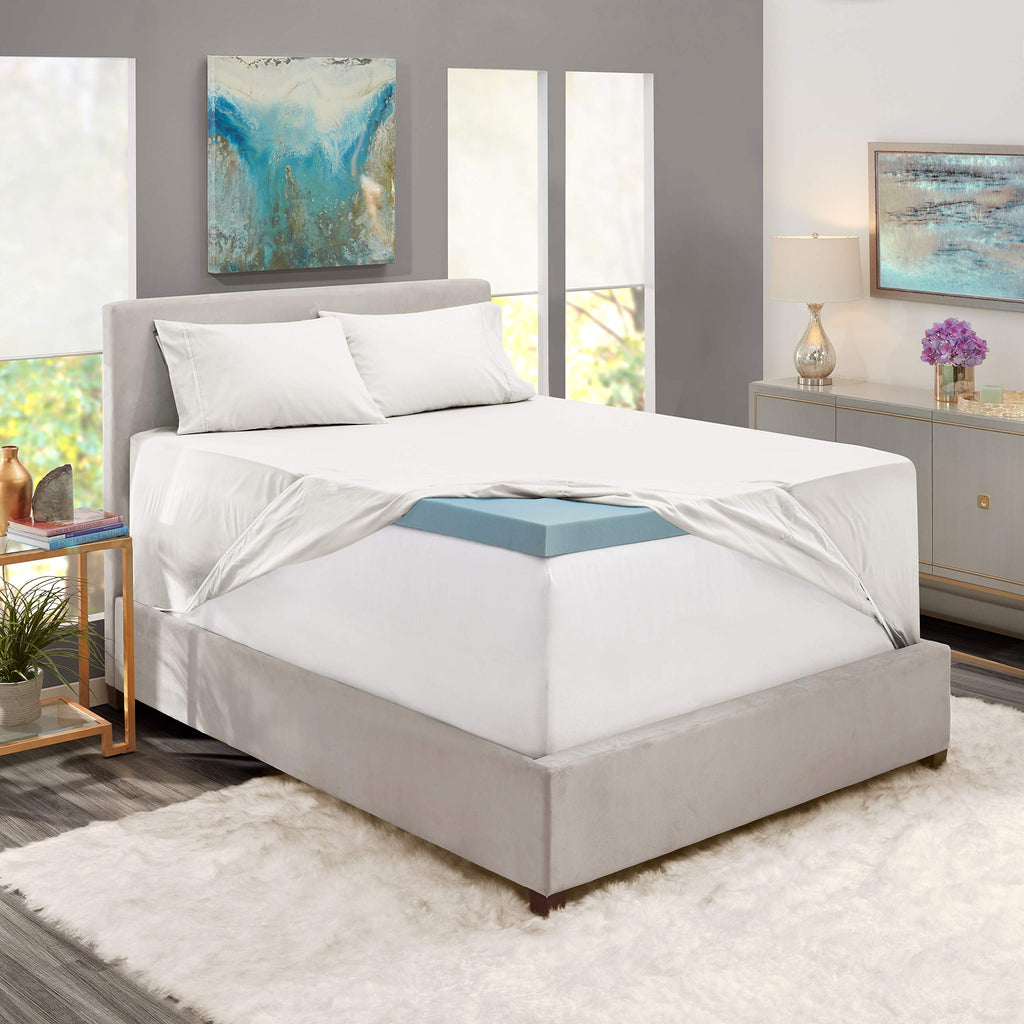 Nestl Extra Deep Pocket Sheets - Fits Mattress 18-24 Inches Deep, Extra Deep Pocket Twin Xl Sheets Sets, 4 Piece Twin Xl Size Sheets, Twin Xl Sheets Deep Pocket, White
