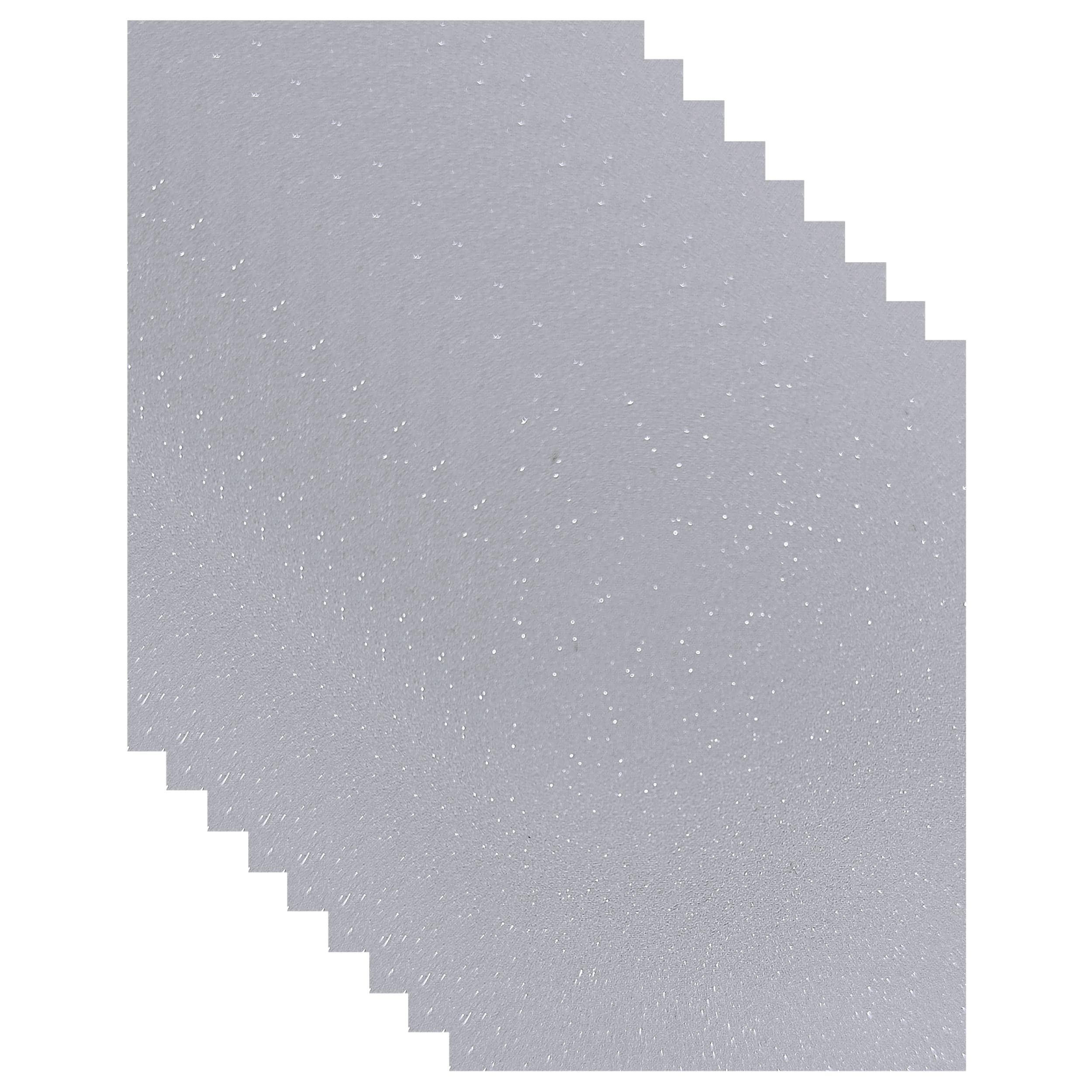 Bleidruck 25 Sheets 3D Sandy Glitter Clear Vinyl Sticker Paper Self Adhesive Waterproof Glitter Overlay Film A4 (11.7 X 8.3 Inch