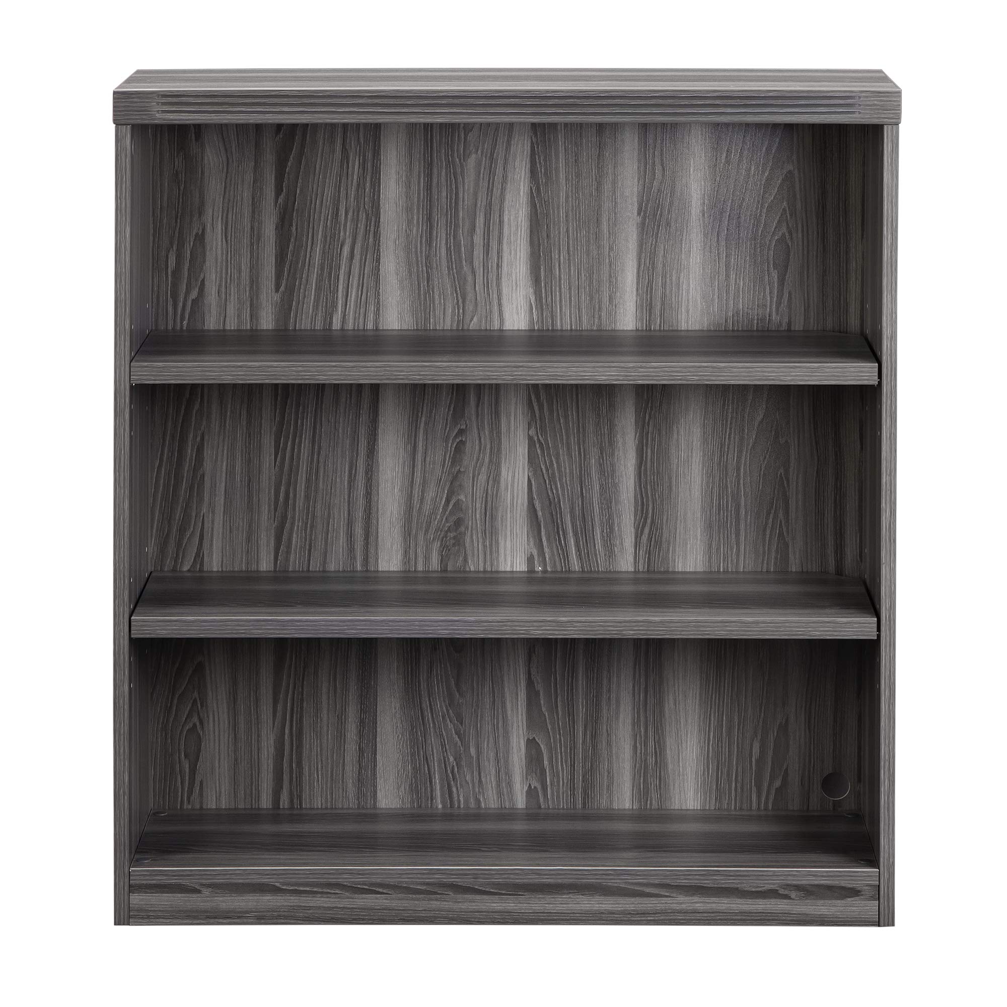 Mayline Aberdeen Bookcase, 3 Shelf, Gray Steel Tf