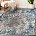 LUXE WEAVERS Artistic Area Rug, D.Blue-L.Blue 2x3