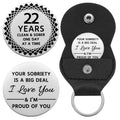 Ukodnus 22 Years Sobriety Coin, Aa/Na Medallion Recovery Chips, Sober For Men Women In Recovery, Twenty-Two Years Clean Alcoholi