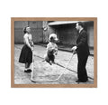 Poster Master Vintage Dog Poster - Retro Poodle Jumping Rope Print - Photography Art - Gift for Dog Owner, Animal Lover, Veterin