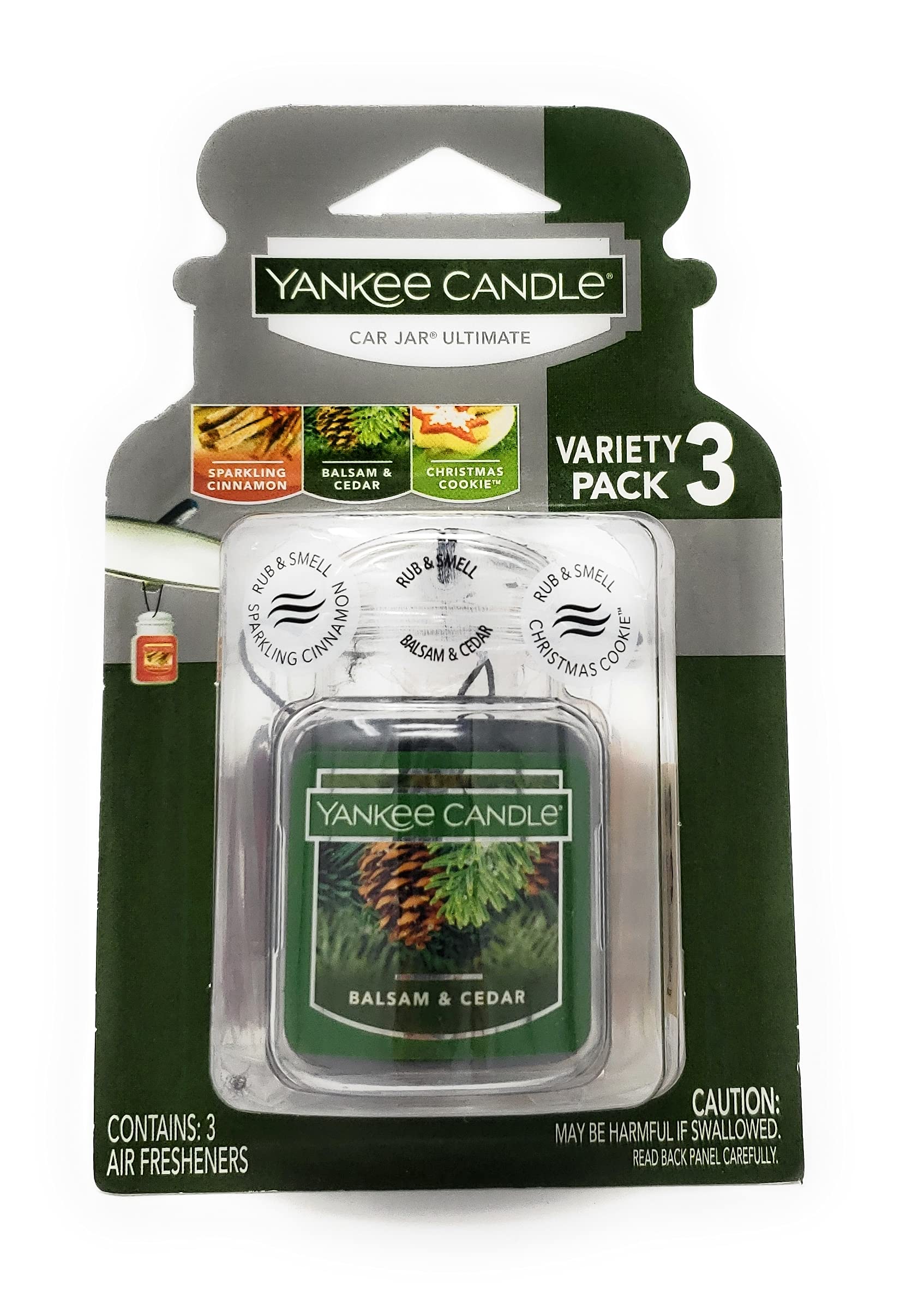 Yankee Candle Ultimate Car Jar (Cedar, Cookie, Cinnamon)