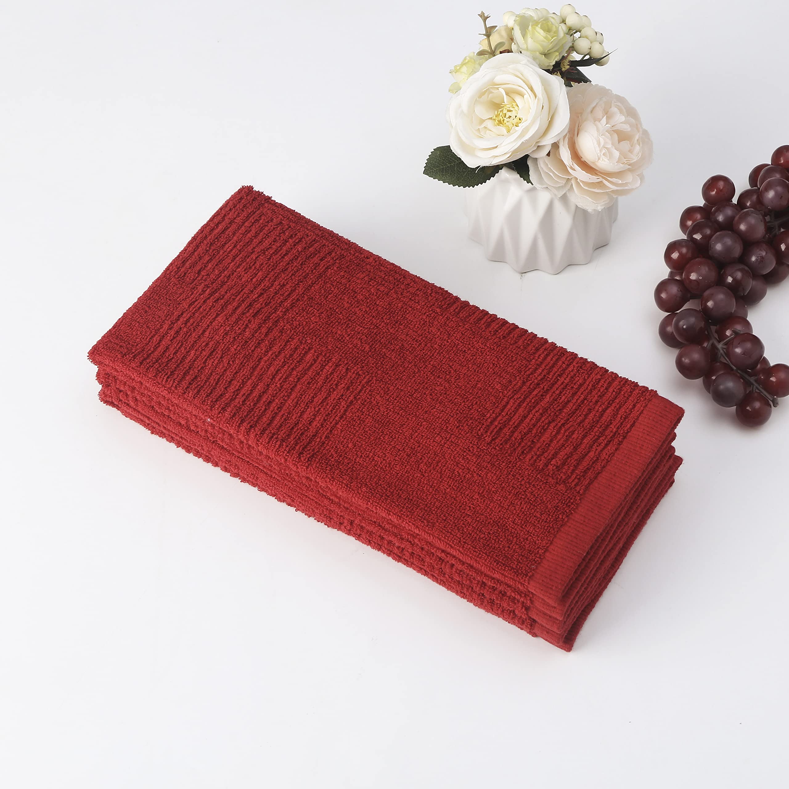 Dish Towels For Kitchen, Absorbent Cotton Kitchen Towels For Drying Dishes, Terry Cloth Tea Towels For Cleaning Set Of 3