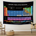Riyidecor Periodic Table Tapestry 59Wx51L Inch Chemistry Elements Educational Scientific Teachers School Student Cool Aesthetic
