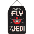 Disney Star Wars Rebel Alliance Wood Wall Decor - Pretty Fly for a Jedi Hanging Sign - Funny Star Wars Decoration