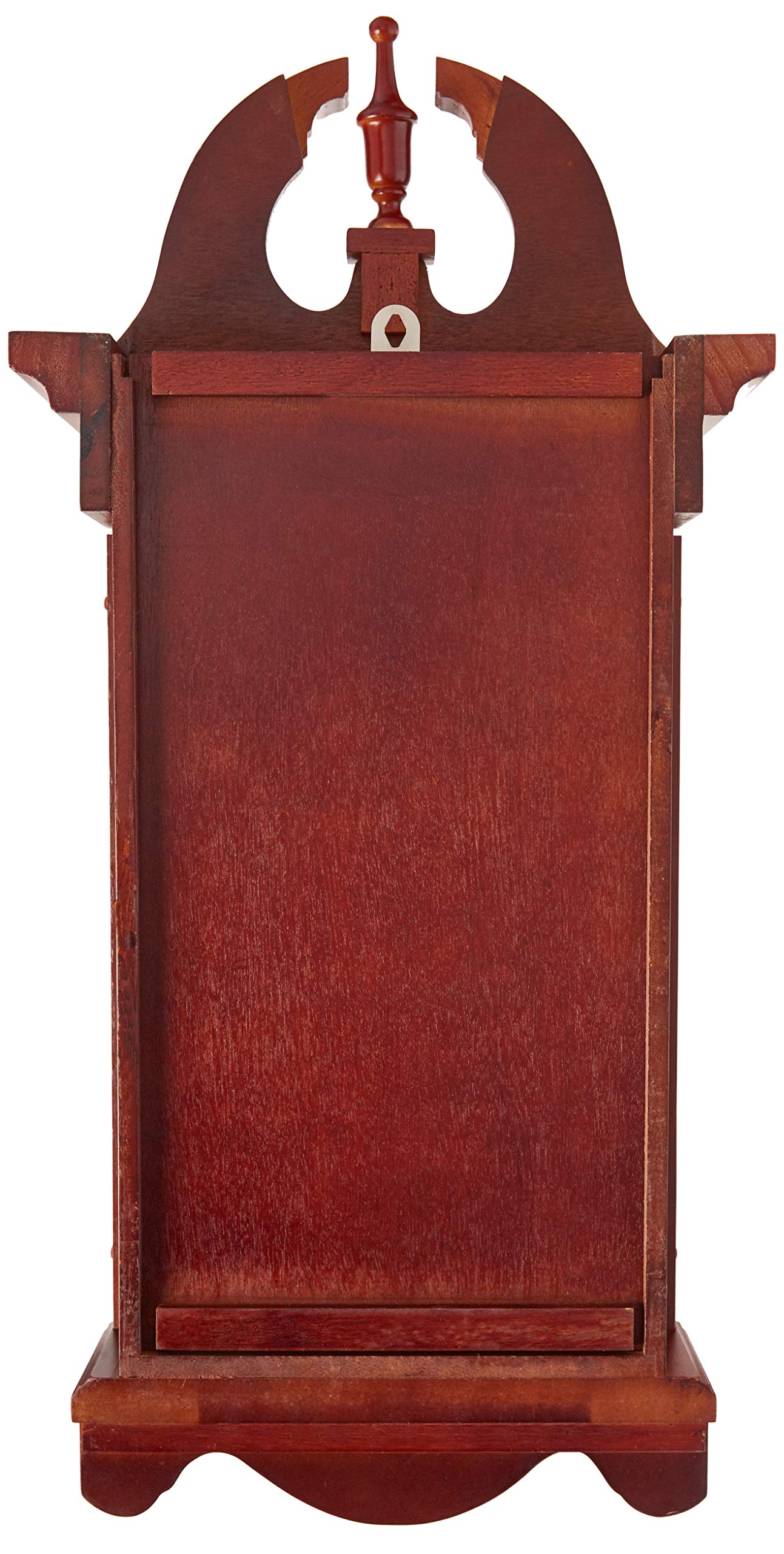 Bedford Clock Collection Bed-1915 26.5' Colonial Mahogany Cherry Oak Finish Chiming Wall Clock With Roman Numerals