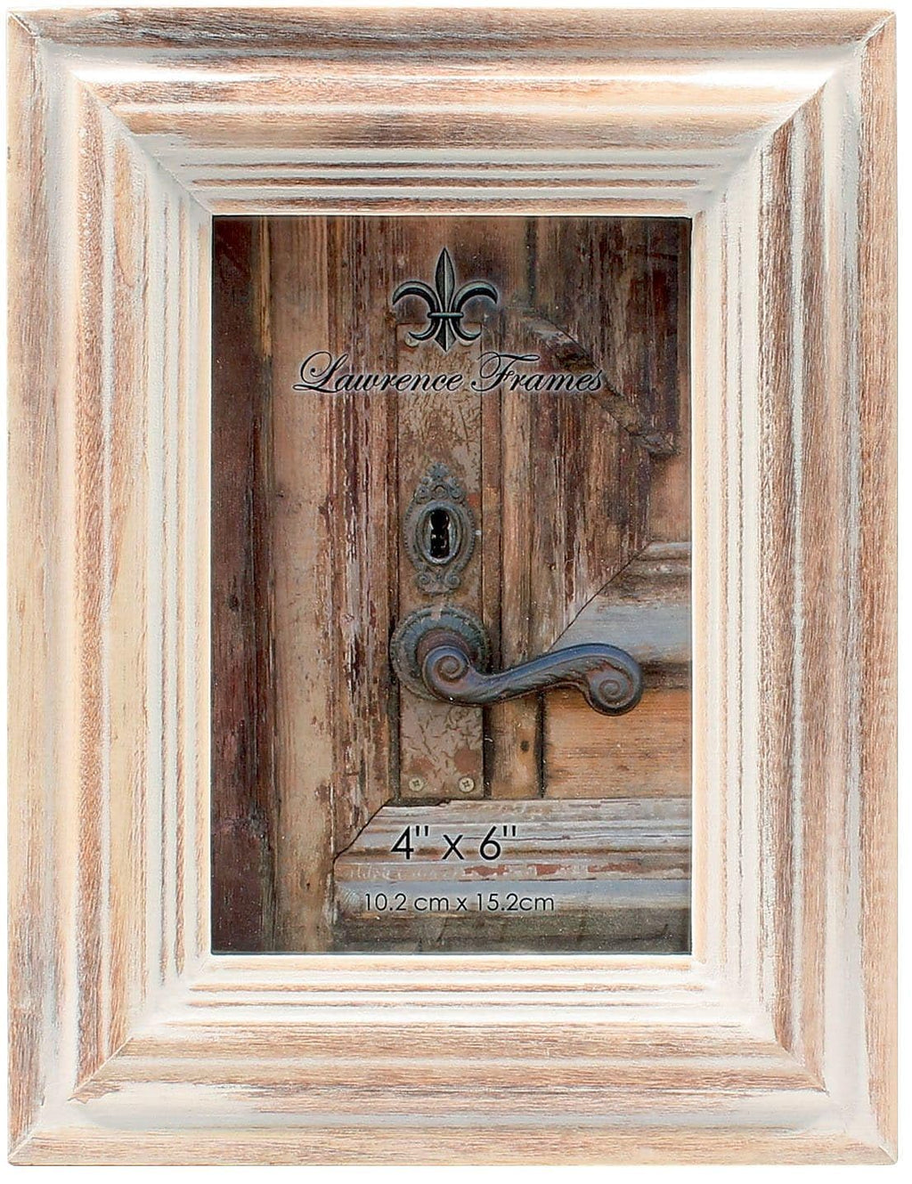 Lawrence Frames 4x6 White Wash Maple Picture Frame, Natual