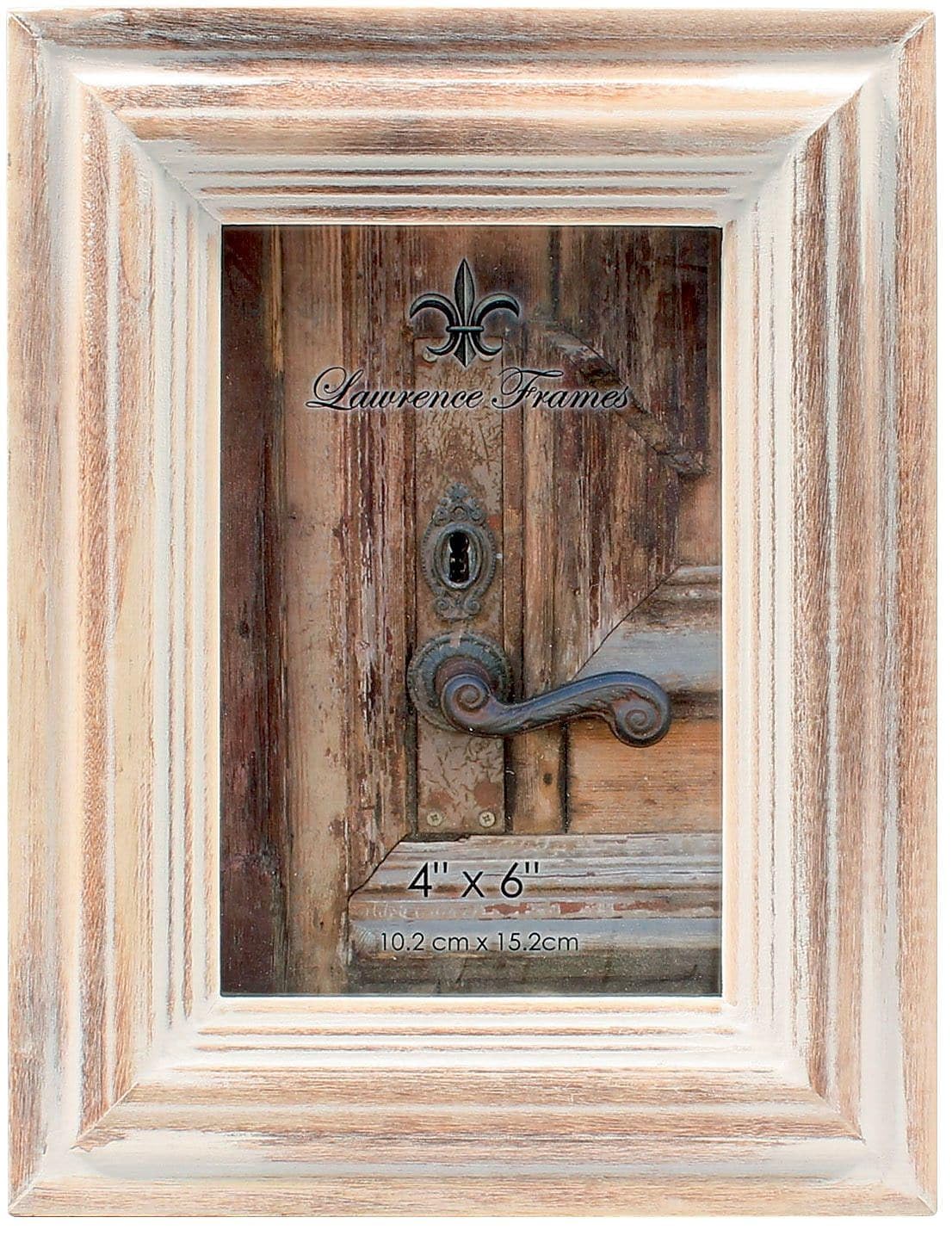 Lawrence Frames 4x6 White Wash Maple Picture Frame, Natual