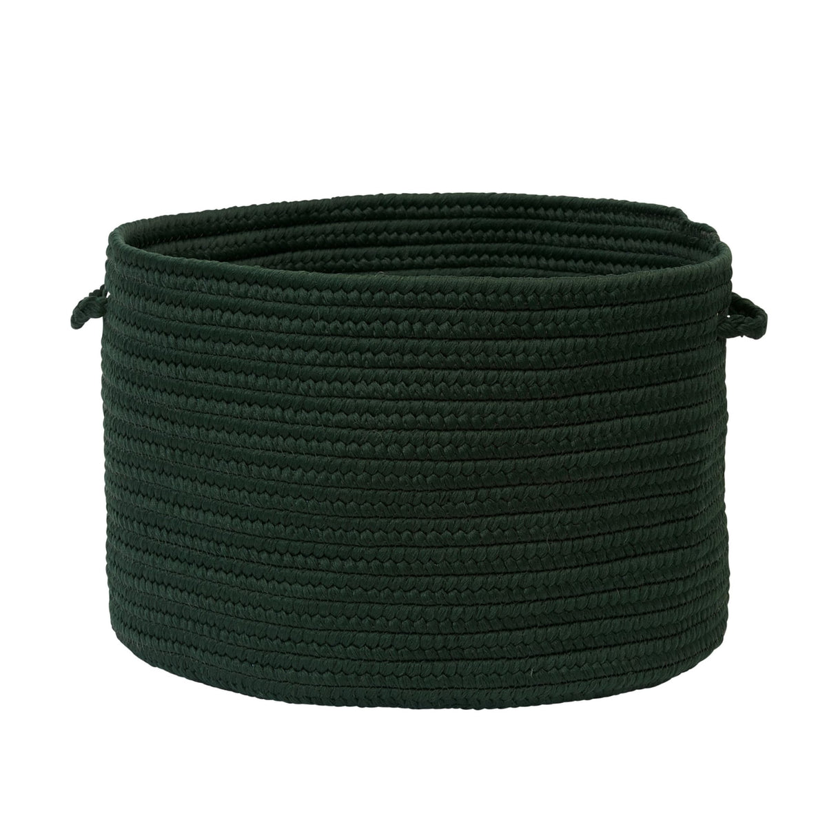 Colonial Mills Br64 18 By 18 By 12-Inch Boca Raton Solid Storage Basket, Dark Green