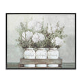 Stupell Industries Pristine Hydrangea Bouquets Thankful Grateful Blessed Sentiment Framed Giclee Art Design by Dogwood Portfolio