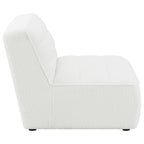 Coaster Sunny Upholstered Armless Chair, Natural