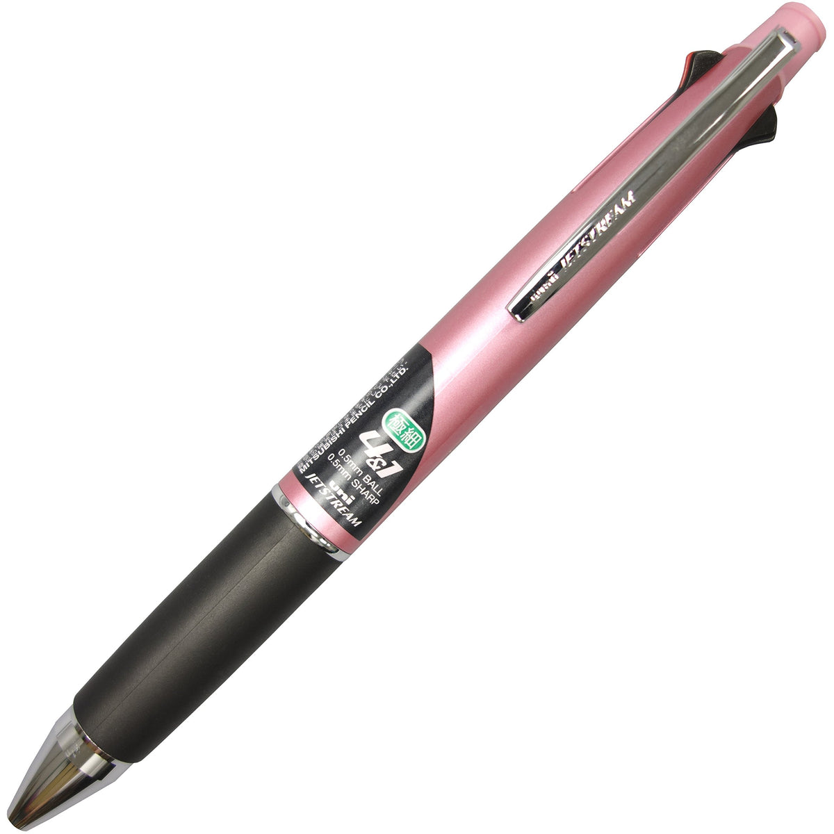 Uni Jetstream Multi Function Pen, 4 Color Ballpoint Pen,Light Pink Barrel (Msxe510005.51)