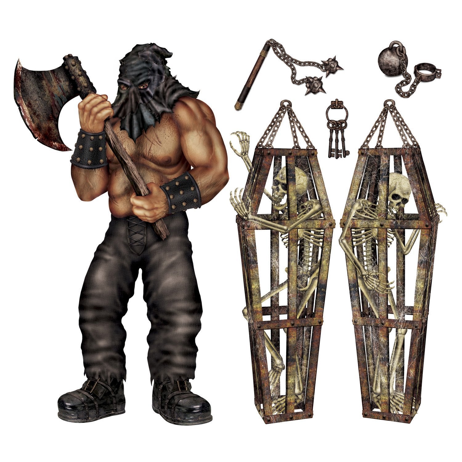 Beistle Executioner & Skeleton Props 9-62- Pack of 12