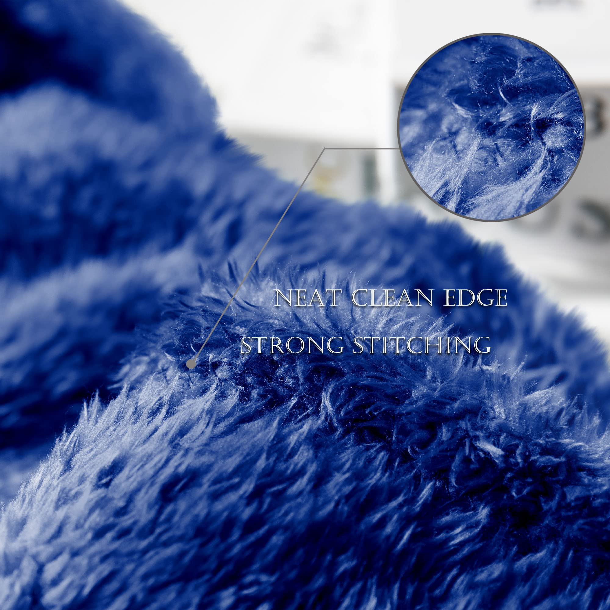 Exclusivo Mezcla Plush Fuzzy Fleece Bed Blanket Twin Size, Super Soft, Fluffy And Warm Blankets For Couch, Bed, All Season Use (